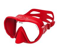 SEAC X-Frame Maschera da Immersione Frameless in Silicone con Monolente in Vetro Temperato | Visione Nitida e Stabilità in Acqua, Volume Ridotto | Per Immersione e Snorkeling - Made in Italy