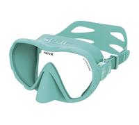 SEAC X-Frame Maschera da Immersione Frameless in Silicone con Monolente in Vetro Temperato | Visione Nitida e Stabilità in Acqua, Volume Ridotto | Per Immersione e Snorkeling - Made in Italy