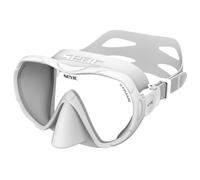 SEAC X-Frame Maschera da Immersione Frameless in Silicone con Monolente in Vetro Temperato | Visione Nitida e Stabilità in Acqua, Volume Ridotto | Per Immersione e Snorkeling - Made in Italy