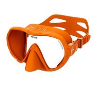 SEAC X-Frame - Maschera Frameless Silicone con Monolente in Vetro Temperato | Visione nitida e stabilità in acqua, volume ridotto | Per immersione e snorkeling | Made in Italy