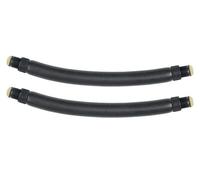 SEAC X-Powerfull, Coppia di Elastici Paralleli per Arbalete da Pesca Subacquea Unisex Adulto, Nero, Ø19.5 x 30