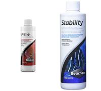 Seachem Prime biocondizionatore per Acqua Dolce e Marina - 250 ml & Stability stabilizzatore per acquari - per acquari d'Acqua Dolce e marini - 250 ml