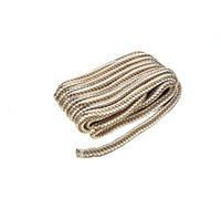 Seachoice Double-Braid Nylon Dock Line w/Eye Splice, Pre-Shrunk, Heat Stabilized, 5/8 in. X 25 Ft., Gold White