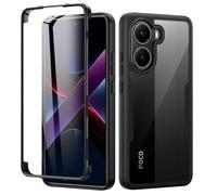 seacosmo per Cover Xiaomi Poco X7 Pro, Custodia 360° Antiurto Rugged con Protezione Schermo Integrata, Case Fronte Retro a Doppia Faccia per Xiaomi Poco X7 Pro - Nero