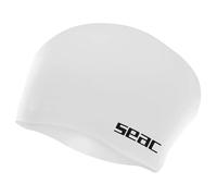 SEAC Chignon Junior Cuffia Nuoto in Silicone per Bambini - Ideale per Capelli Lunghi o Raccolti - Cuffia Piscina Morbida e Confortevole - Rosa, Nero, Bianco
