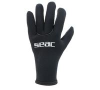 SEAC Comfort 3.0, Guanti da Sub in Neoprene da 3 mm e Palmo Anti Scivolo Unisex Adulto, Nero, XS