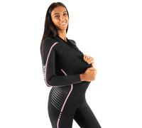 SEAC Invidia Lady, Muta monopezzo in neoprene da 3 mm, Ultrastretch, con cerniera anteriore per subacquea, snorkeling e apnea, Nero, S