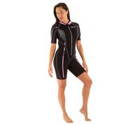 SEAC Trendy Lady, Muta Corta Monopezzo in Neoprene da 2.5 mm con Zip Frontale, per Snorkeling, Surf e Sport Acquatici in Acque Temperate per Adulti e Bambini, XL