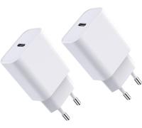 Caricabatterie USB C, 20W 2 Pack Fast Charger, Durevole Power Delivery 3.0 USB C Wall Charger Compatibile Con iPhone 15/15 Pro Max/15 Pro Max/14/13/12/XS/XR, AirPods Pro, Pixel 3/4, Galaxy S10/S9 etc