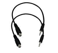 Seadream Cavo adattatore audio stereo da 3,5 mm, da maschio a femmina, per montaggio a pannello, 2 pezzi, 3,5 mm