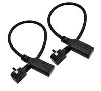 Seadream Cavo angolato da USB C a Mini USB, confezione da 2 connettori da tipo C femmina a mini USB maschio 5P a 90 gradi, cavo Adatepr per ricarica e sincronizzazione dati (angolo basso)