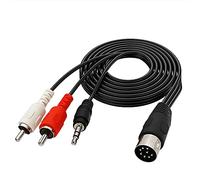 Seadream - Cavo audio da 3,5 mm a 8 pin maschio a 2 RCA maschio e 3 porte da 3,5 mm