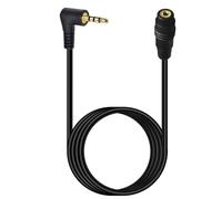 Seadream Cavo di prolunga audio da 2,5 mm, angolo di 90 gradi, TRRS da maschio a femmina, jack audio stereo a 4 poli (solo audio, non può trasmettere video