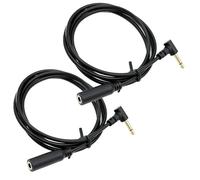 Seadream Cavo di prolunga audio mono da 3,5 mm, ad angolo retto da 0,3 cm TS monofonico maschio a femmina, prolunga sensore a infrarossi IR, confezione da 2 (1,9 m)