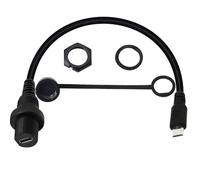 Seadream Cavo di prolunga da micro USB maschio a USB-C femmina, per auto, camion, barca, moto, cruscotto, 3 m, ricarica e trasferimento dati