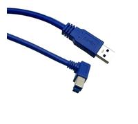 Seadream Cavo USB 3.0 ad angolo per stampante, cavo USB B angolare, USB 3.0 da tipo A maschio a tipo B maschio, cavo per stampante ad alta velocità a 90 gradi, da tipo A maschio ad angolo retto tipo B