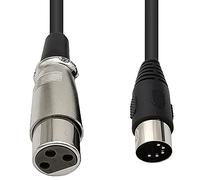 Seadream MIDI - Connettore DIN a 5 poli a 3 poli XLR femmina, 1,5 m