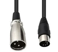Seadream MIDI - Connettore DIN a 5 poli a 3 poli XLR maschio, 1,5 m