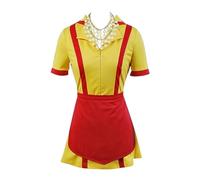 Seaehey Max Black Costume Caroline Broke Girls Costume Waitress Costume Maid Costume French Maid Dress Dress Vestito Rosso Giallo Bancarotta Sorelle Vestito Halloween Carnival
