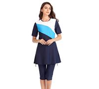seafanny, Costume da Bagno Islamico da Donna, a Maniche Corte, per Surf, Spiaggia, Burkini