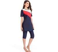 seafanny, Costume da Bagno Islamico da Donna, a Maniche Corte, per Surf, Spiaggia, Burkini