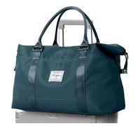 SEAFEW Borsone da Viaggio,Bagaglio a Mano 45x36x20 Easyjet Borsa da Viaggio, Borsa da Cabina Easyjet Borsa Sportiva Borsone da Palestra da Weekend,A04-Blu pavone