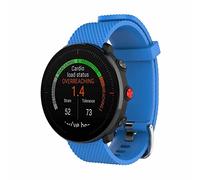 SeaFicco 22mm Cinturini di Ricambio in Silicone Compatibile con Polar Grit X Pro/Grit X/Vantage M2 /Vantage M Cinturino dell'orologio a Sgancio Rapido Sportivo (L, Blu)