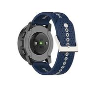 SeaFicco 22mm Cinturino Orologio Universale, Cinturini di Ricambio in Silicone Braccialetto da Fitness Sport Bracciale da Polso Compatibile con Suunto 9 Peak Smartwatch (Navy/Grigio)