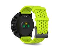 SeaFicco 24mm Cinturini di Ricambio Silicone Cinturino dell'orologio a Sgancio Rapido Compatibile con Suunto 9/9 Baro /7 /D5 /Spartan Sport Wrist HR Baro (L, Lime)