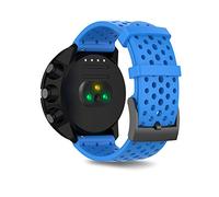 SeaFicco 24mm Cinturini di Ricambio Silicone Cinturino dell'orologio a Sgancio Rapido Compatibile con Suunto 9/9 Baro / 7 / D5 / Spartan Sport Wrist HR Baro (S, Blu)