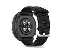 SeaFicco Cinturini in Silicone Compatibile con Polar Pacer/Ignite 2 /Ignite/Unite, Universale 20mm Cinturino di Ricambio Cinturini dell'orologio a Sgancio Rapido Sportivo (S, Nero)