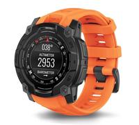 SeaFicco Cinturino Compatibile con Garmin Instinct 3 50mm, 26MM Cinturini di Ricambio in Silicone Compatibile per Instinct 3 50mm (Arancione)
