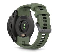 SeaFicco Cinturino Compatibile con Garmin Instinct E 45mm, 22MM Cinturini di Ricambio in Silicone Compatibile per Instinct 3 45mm /Instinct E 45mm (Esercito Verde/Nero)