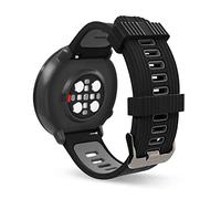 SeaFicco Cinturino Compatibile con Polar Ignite/Ignite 2 /Ignite 3 /Pacer/Unite, Universale 20mm Cinturini di Ricambio in Silicone per Orologio (Nero/Grigio)