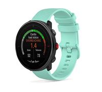 SeaFicco Cinturino Compatibile con Polar Vantage M2 /Vantage M/Grit X Pro/Grit X, Universale 22mm Cinturini di Ricambio in Silicone Braccialetto da Sport Bracciale da Polso (Verde Acqua)