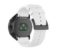 SeaFicco Cinturino Compatibile con Suunto 9/9 Baro /7 / D5 / Spartan Sport Wrist HR, Universale 24mm Cinturini di Ricambio in Silicone per Orologio (Bianco)