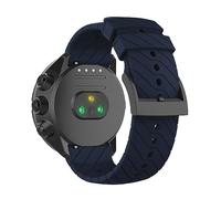 SeaFicco Cinturino Compatibile con Suunto 9/9 Baro /7 / D5 / Spartan Sport Wrist HR, Universale 24mm Cinturini di Ricambio in Silicone per Orologio (Blu Marino)