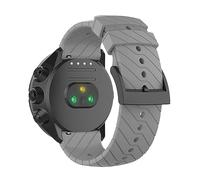 SeaFicco Cinturino Compatibile con Suunto 9/9 Baro /7 / D5 / Spartan Sport Wrist HR, Universale 24mm Cinturini di Ricambio in Silicone per Orologio (Grigio)