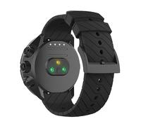 SeaFicco Cinturino Compatibile con Suunto 9 /Baro/Suunto 7 /Spartan Sport Wrist HR, Universale 24mm Cinturini di Ricambio in Silicone per Orologio (Nero)