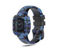 SeaFicco Cinturino Orologio Compatibile con Garmin Vivofit jr.3, Cinturini di Ricambio in Silicone per Garmin Vivofit jr.3 (Blu Mimetico)