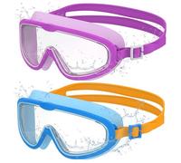 Seaflar 2Pcs Occhialini da Nuoto Montatura Ampia per Bambini dai 3 ai 14