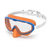 Seaflar Occhialini Nuoto Bambini, Antiappannamento & UV, Ampià Visuale, Regolazione Rapida, Sigillo in Silicone, Occhialini Piscina Unisex 3-14 Anni
