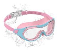 Seaflar Occhialini Nuoto Bambini, Antiappannamento & UV, Ampià Visuale, Regolazione Rapida, Sigillo in Silicone, Occhialini Piscina Unisex 3-14 Anni-T-PKBL