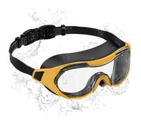 Seaflar Occhialini Nuoto Bambini, Antiappannamento & UV, Ampià Visuale, Regolazione Rapida, Sigillo in Silicone, Occhialini Piscina Unisex 3-14 Anni-T-BKTL