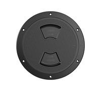 SEAFLO Serie 02 - Piastra circolare per imbarcazioni da 15,2 cm, con copertura staccabile, ABS, resistente alla corrosione e ai raggi UV, antiscivolo, per barche e yacht, colore: nero, 15,2 cm