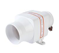 SEAFLO Soffiatore di sentina marina in linea, 3 pollici, 12 V, 130 CFM, barca silenziosa, colore: bianco