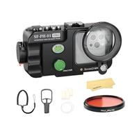 Seafogs Sf-Ph-01 Pro +Filtro Rosso Combo Manbo Impermeabile Per Il Telefono Per Il Cellulare E Iphone, Dimensioni Della Finestra Dell'Obiettivo 68Mmx68Mm, Spazio Interno 175 Mm (L) X85Mm (W) X8Mm (D)