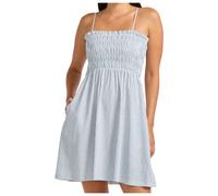 Seafolly - Beach Club Shirred Mini Dress - Abito L grigio