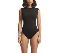Seafolly Women's Standard Cap-Sleeve Open-Back One Piece Swimsuit, Eco Collective Black, 6