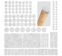 Seaforie Feltrini per Sedie e Mobili 134Pcs, Antiscivolo, Protezione Pavimenti in Legno, 4mm Spessore, Elimina Graffi e Rumore, Feltro Adesivo Forte per Mobili Pesanti,Grigio